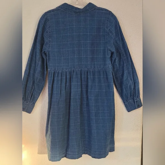 Madewell Blue Long Sleeve Dress - Picture 5 of 9